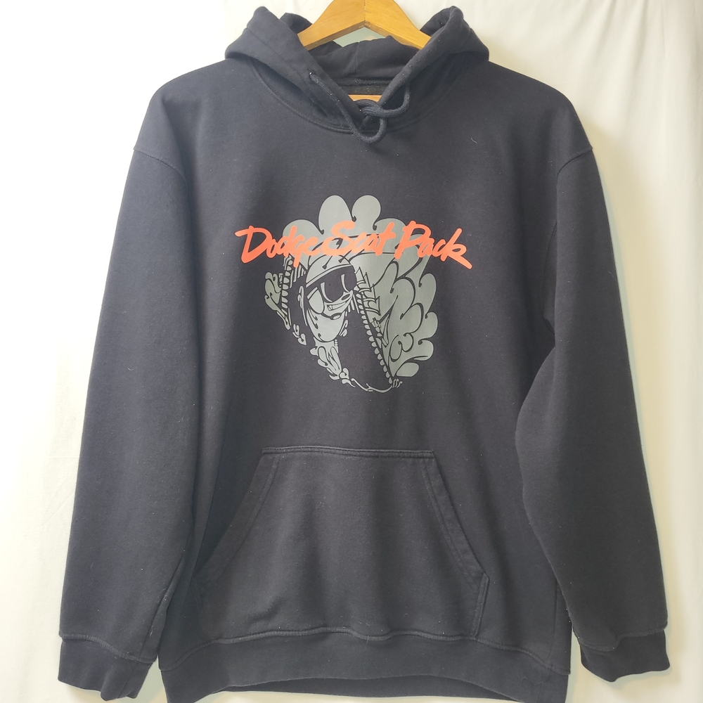 Dodge Scat Pack Hoodie Men's Size Large‎ Black Cars Hemi Performance